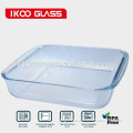 Rectangule Ceramic Bakeware With Glass Lid & Iron Stand